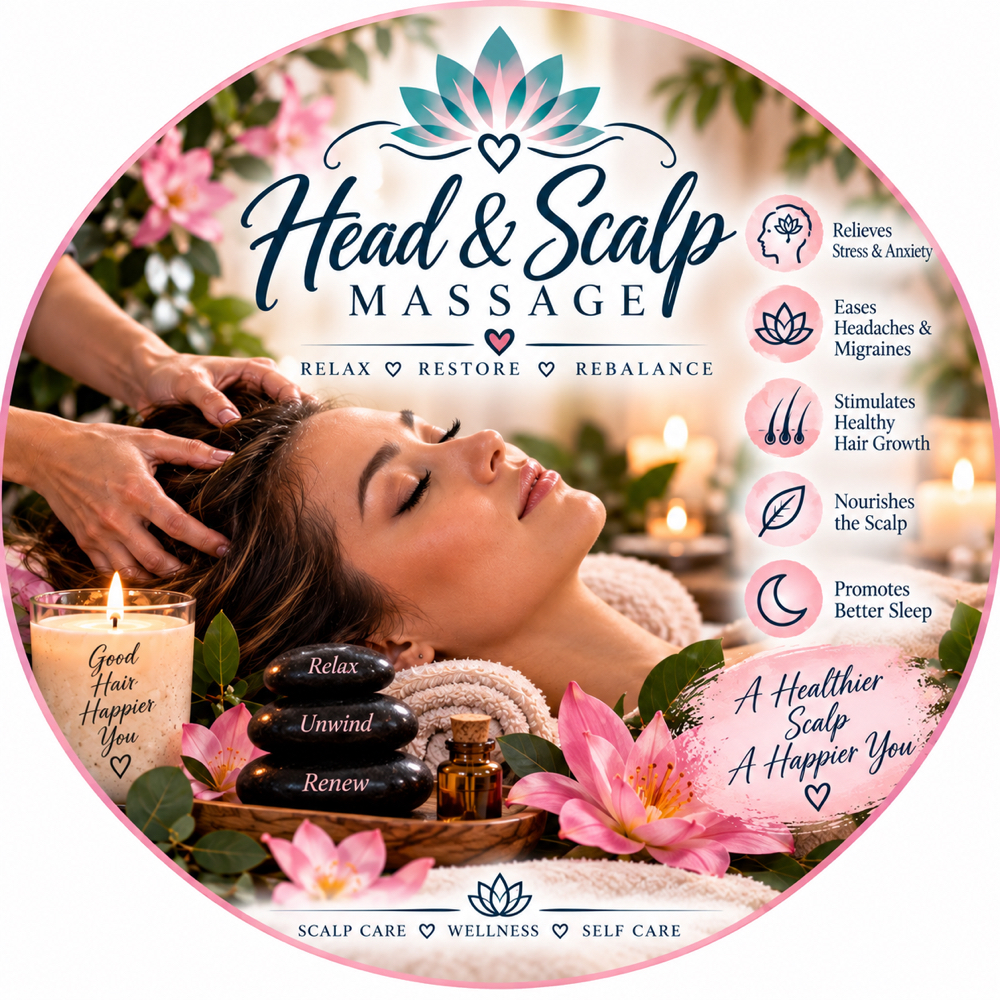 Head& Scalp Massage Add-on at Aprils Renewal Therapy in Pocahontas, AR