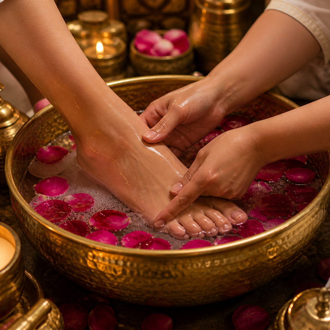 Foot Bath at The Rose View Studio in Melbourne, FL