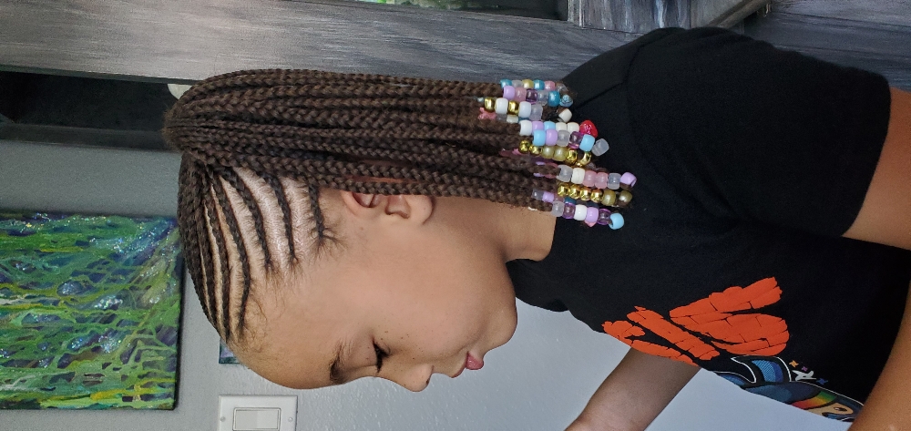 Natural Cornrow Style at Ashleigh's Artistry in San Jose, CA