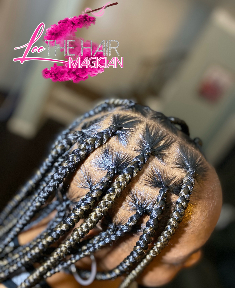 Large Knotless at Lee The Hair Magician LLC in Detroit, MI