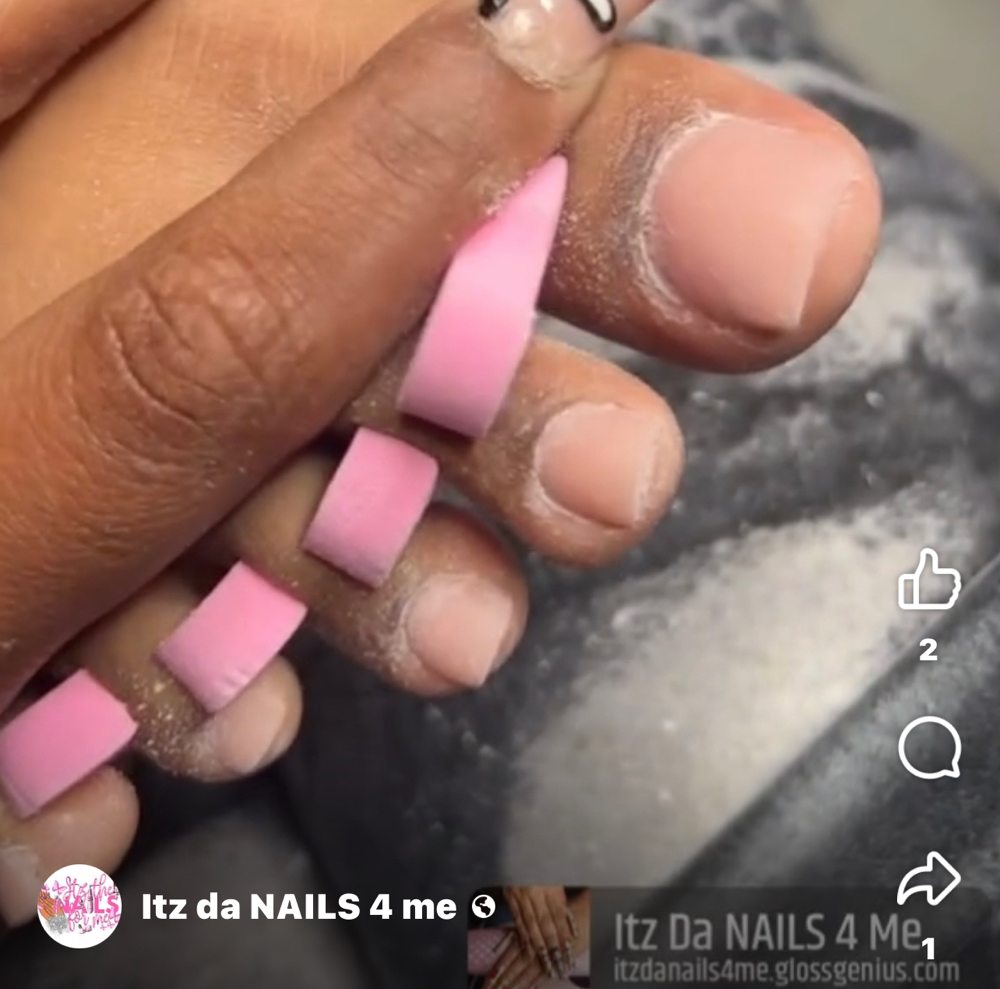 Acrylic (Toes) at Itz Da NAILS 4 Me in Vicksburg, MS