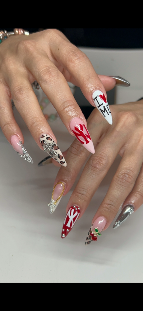 Freestyle Long Set at The Posh Nail Co in Bronx, NY