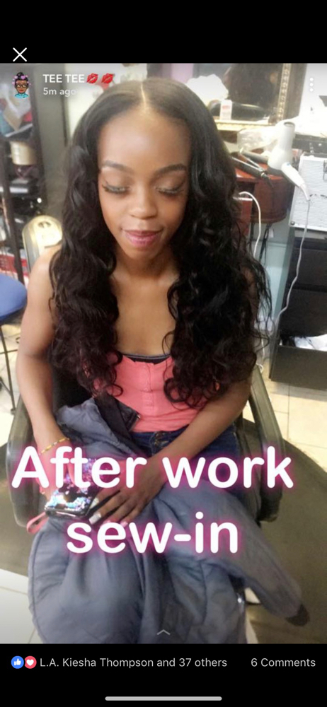 Tradtional Sew In With Leave Out