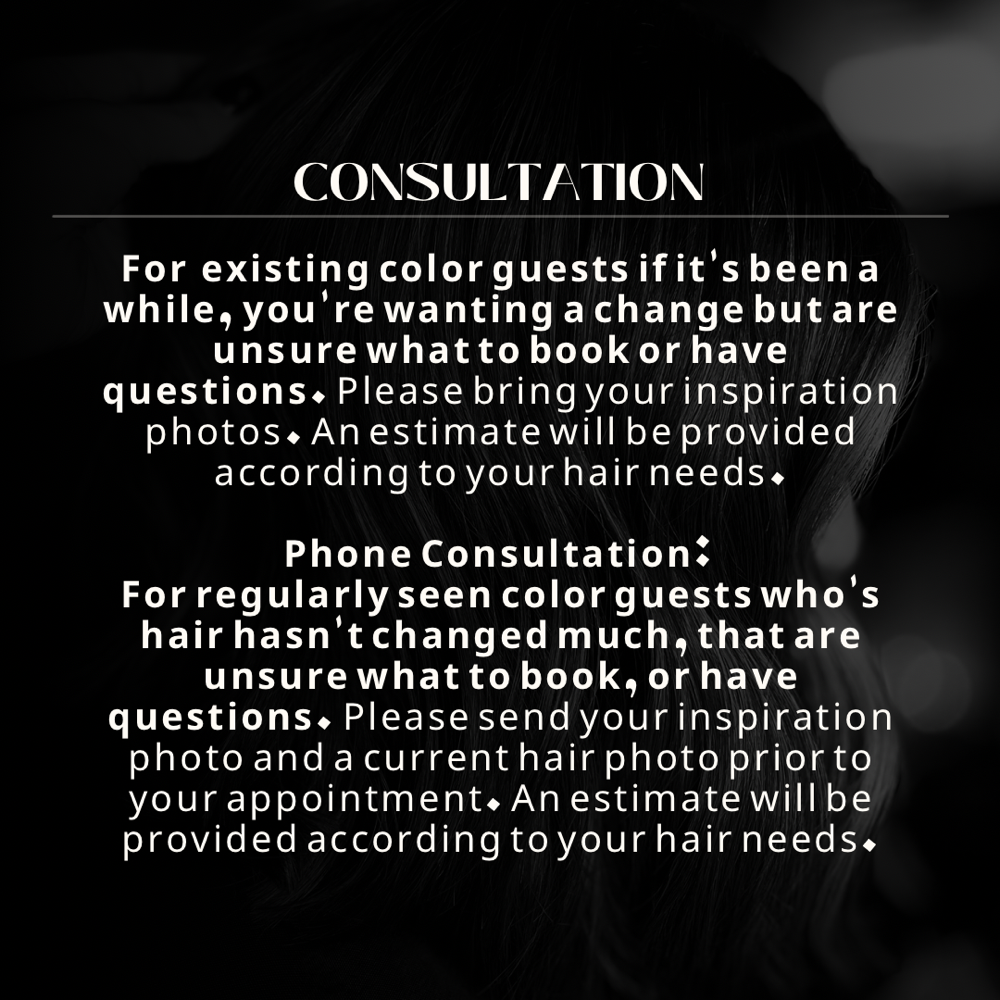 Current Client Color Consultation