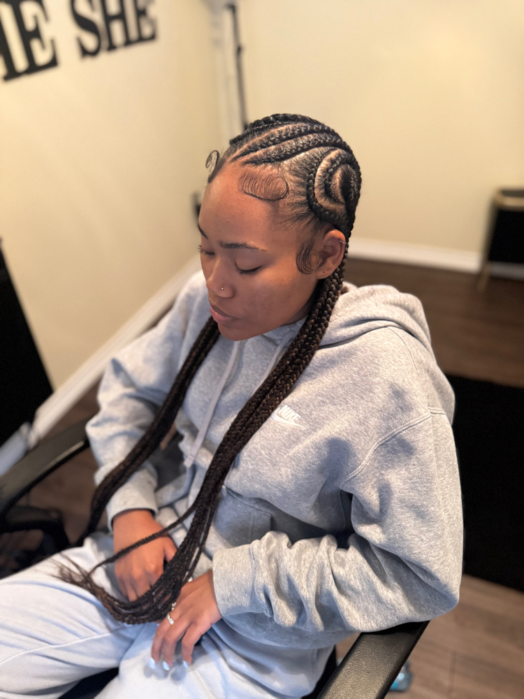 6-10 Feed In Braids