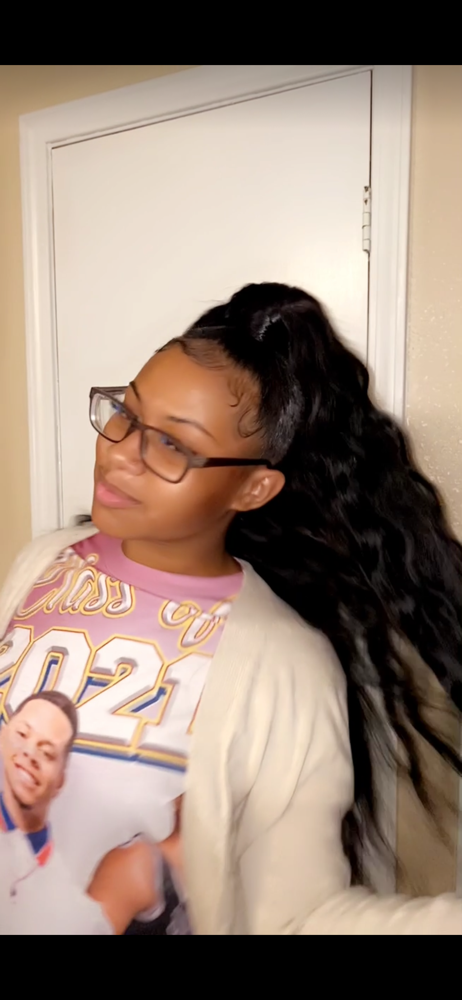 Half Up Half Down/ Sew In