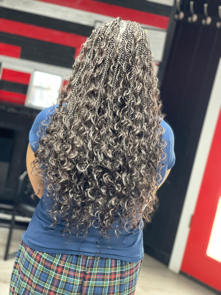 Boho Knotless Braids (Extra Boho) at Hair Beauty by Ash Nicole in Lorain, OH