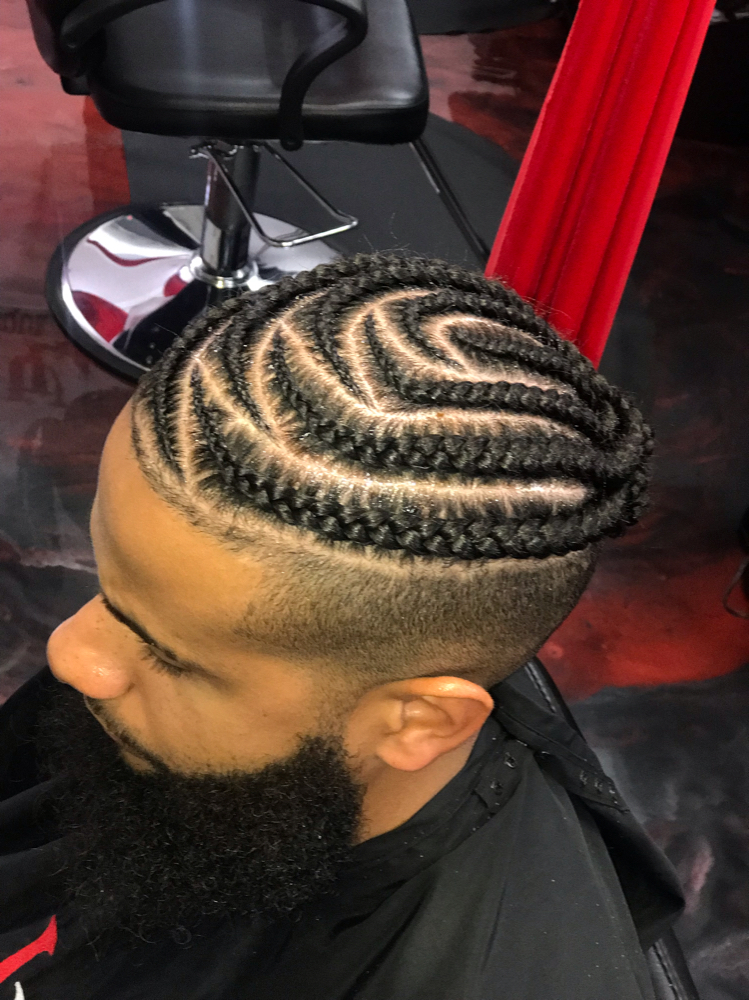 Men Fade Cornrows