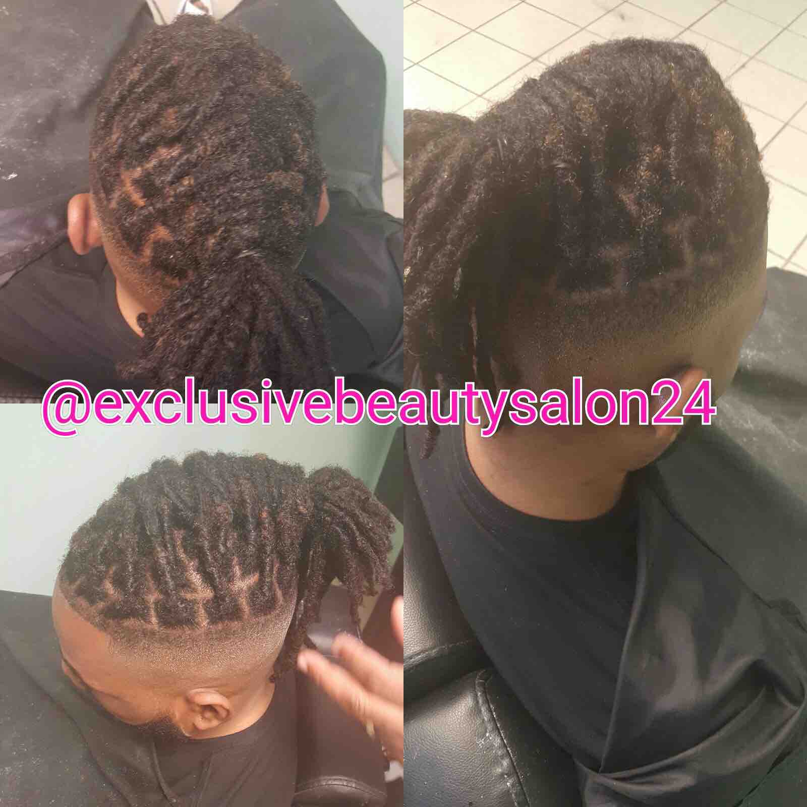 Locs Styles /retwist Half Head