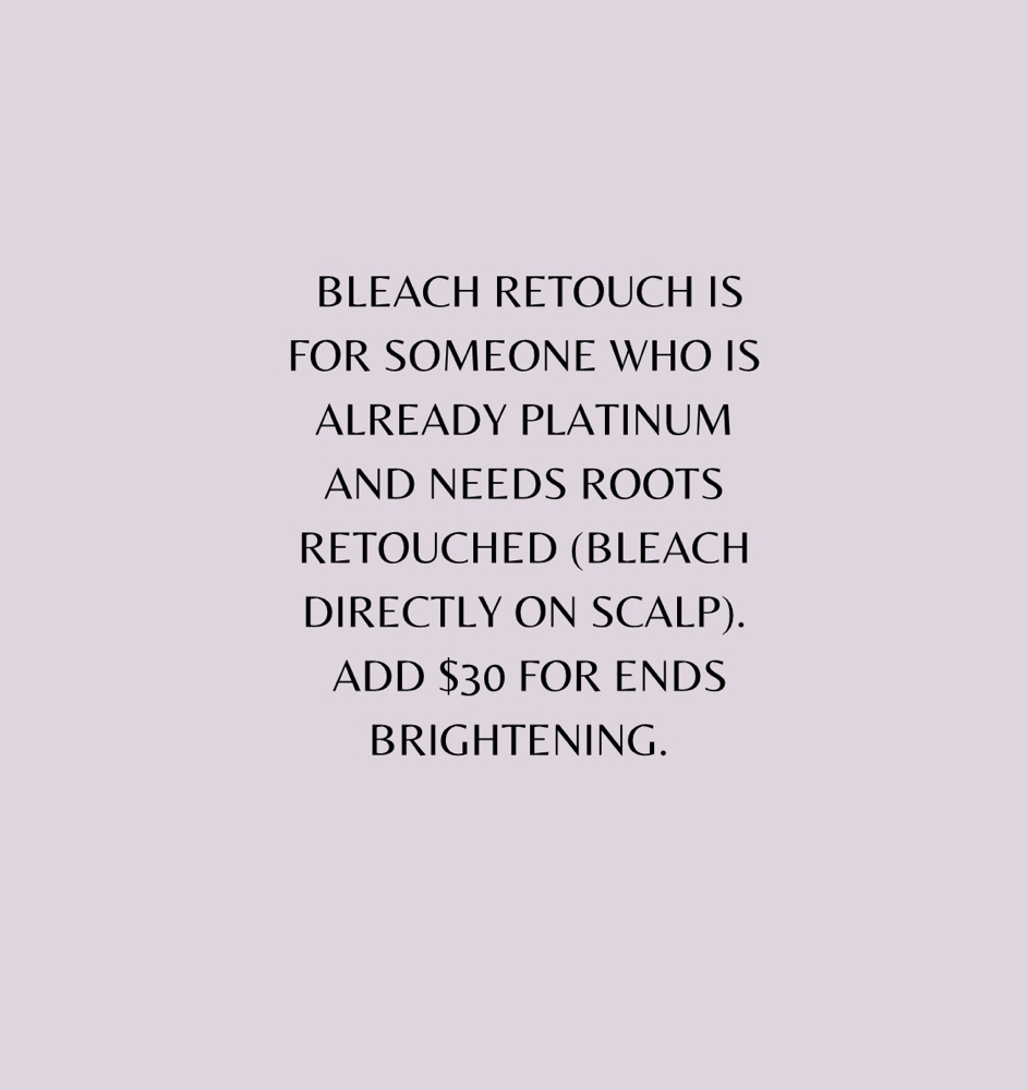 Bleach Retouch at Elyse Nelson @ Society West in Litchfield Park, AZ