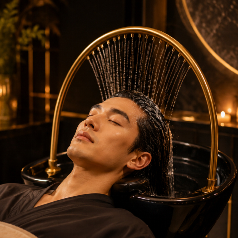 Men’s Japanese Head Spa at The Halo Spa in Sugar Land, TX