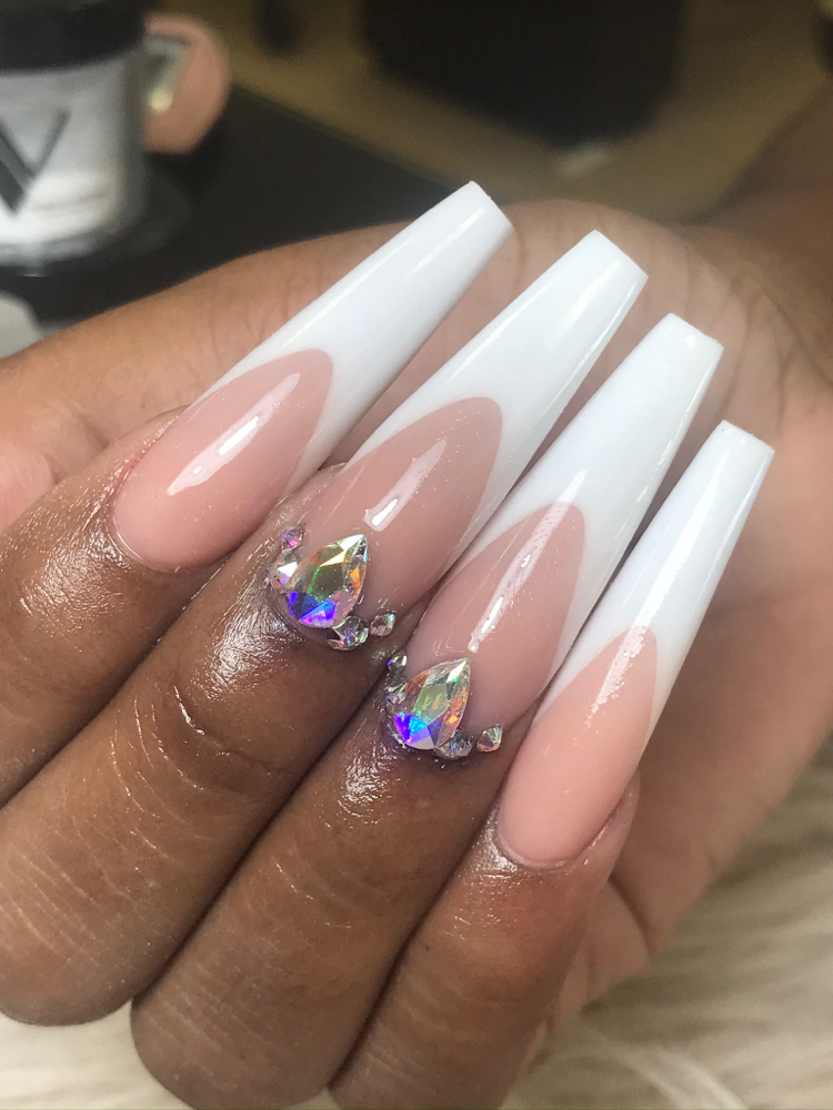 Full Set French Tip ( Long )