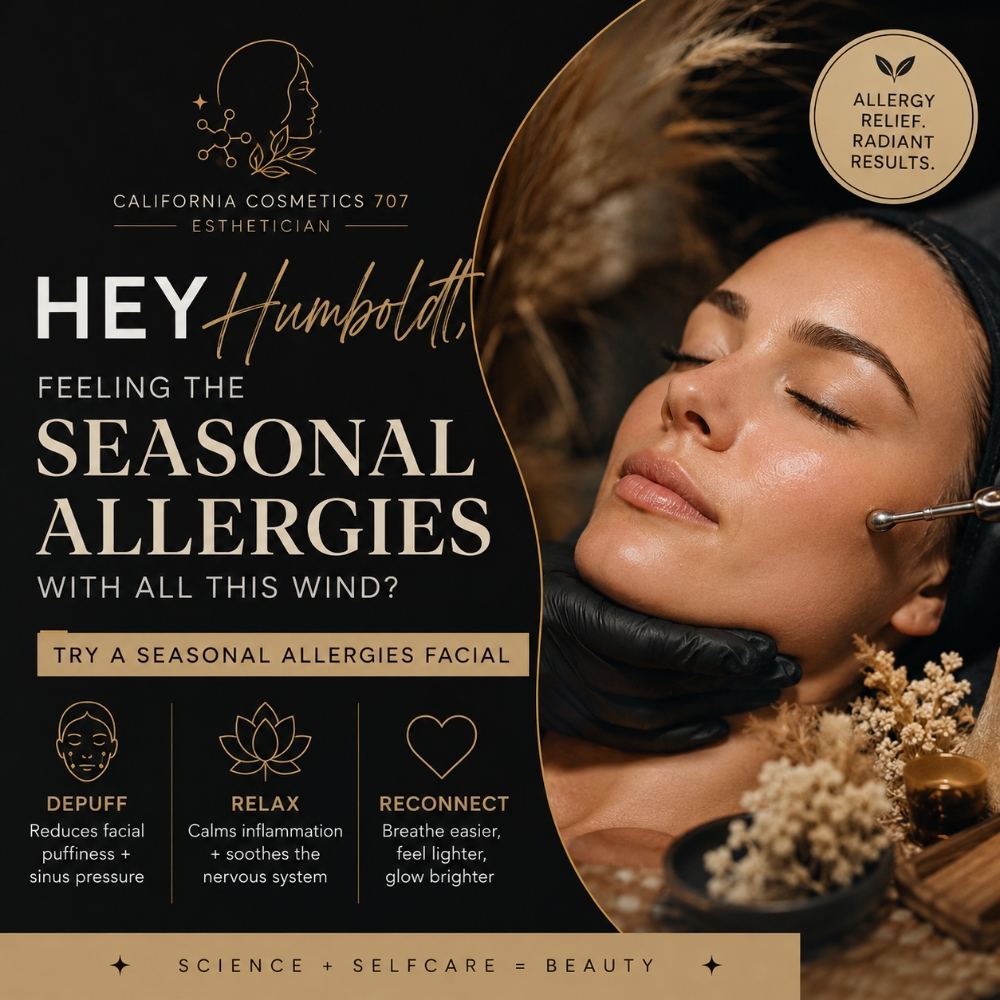 Seasonal Allergies Facial at California Cosmetics 707 in Mckinleyville, CA
