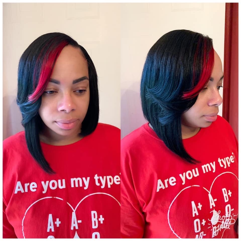 Bob Sew In (with leave out)