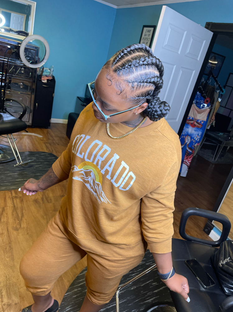 JUMBO STRAIGHT BACK (BUN) at Drea’s hair design in Oakland, CA
