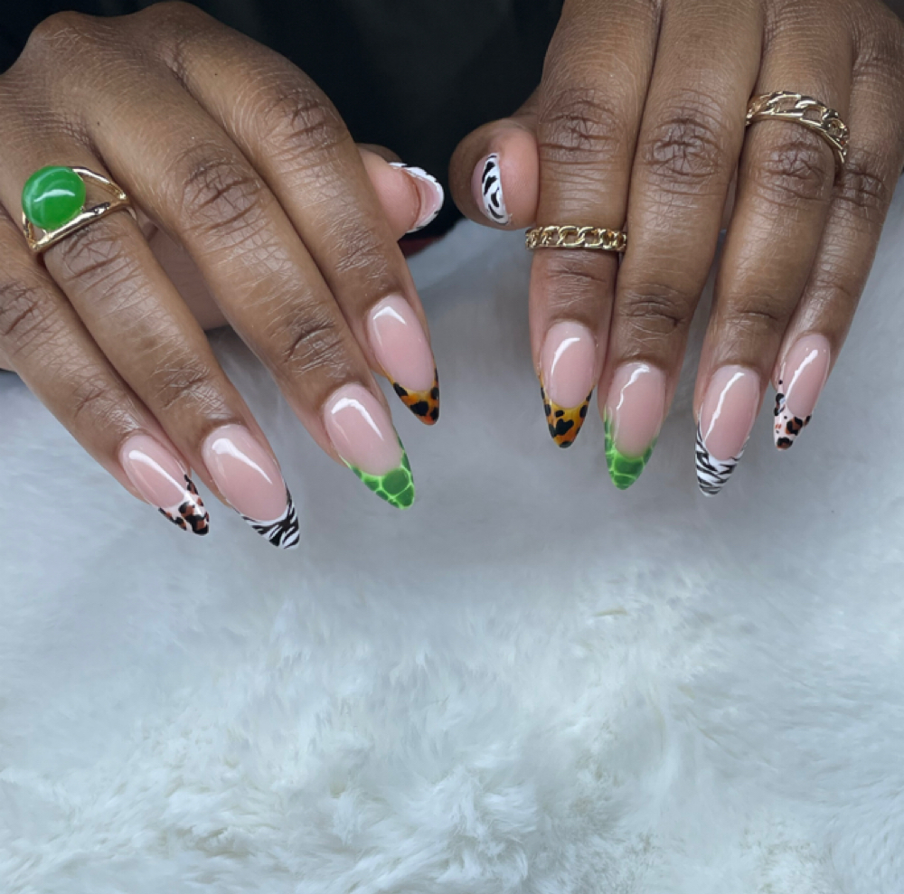 DESIGNED FRENCH TIPS at Hilda’s Queen Nails LlC in Marietta, GA