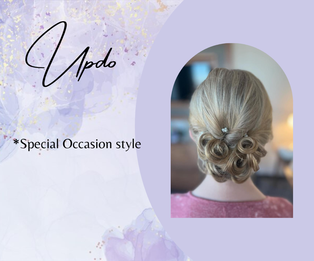 Updo at Hair by Sarah At Salon Stiles in Coventry Township, OH