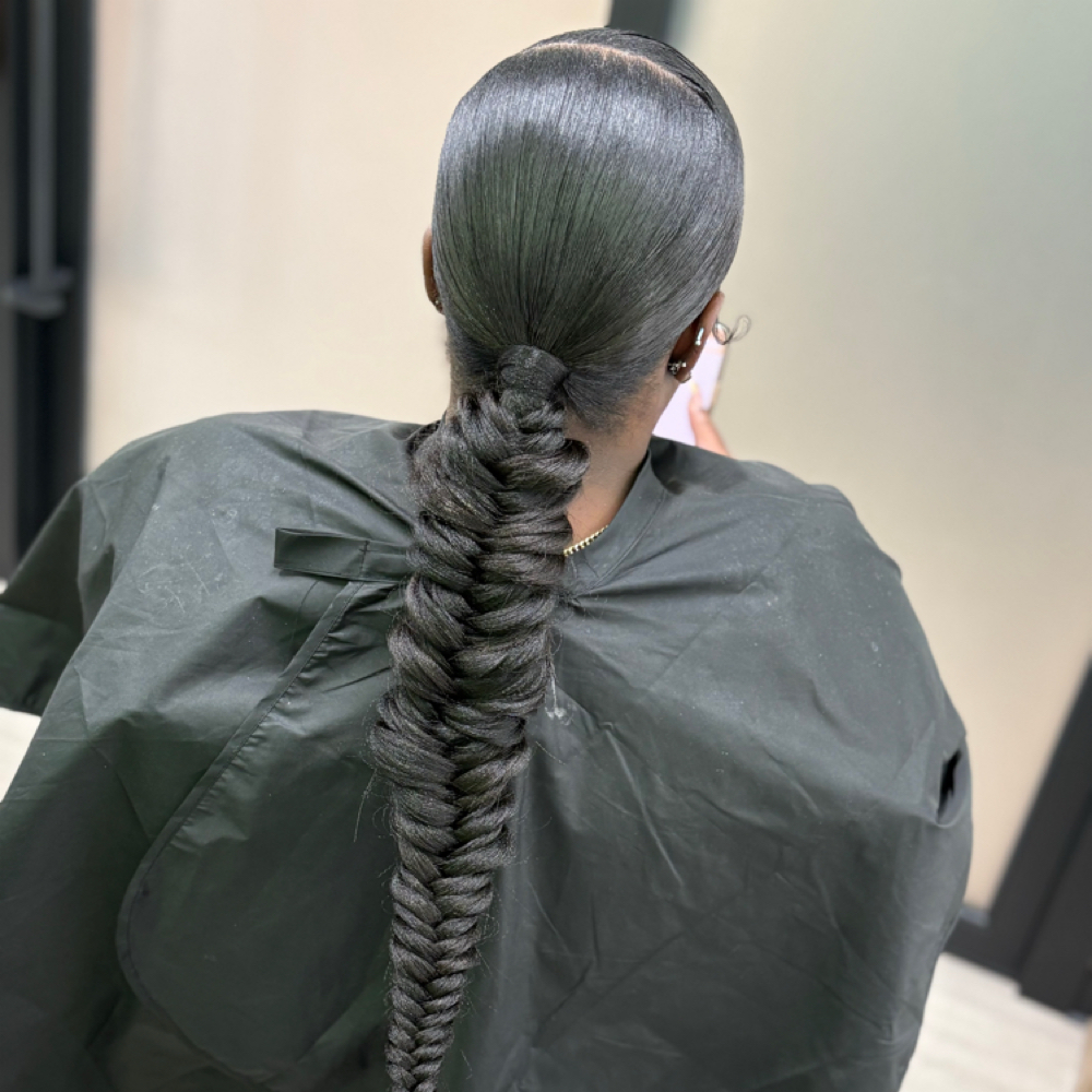 Fishtail Swoop Ponytail