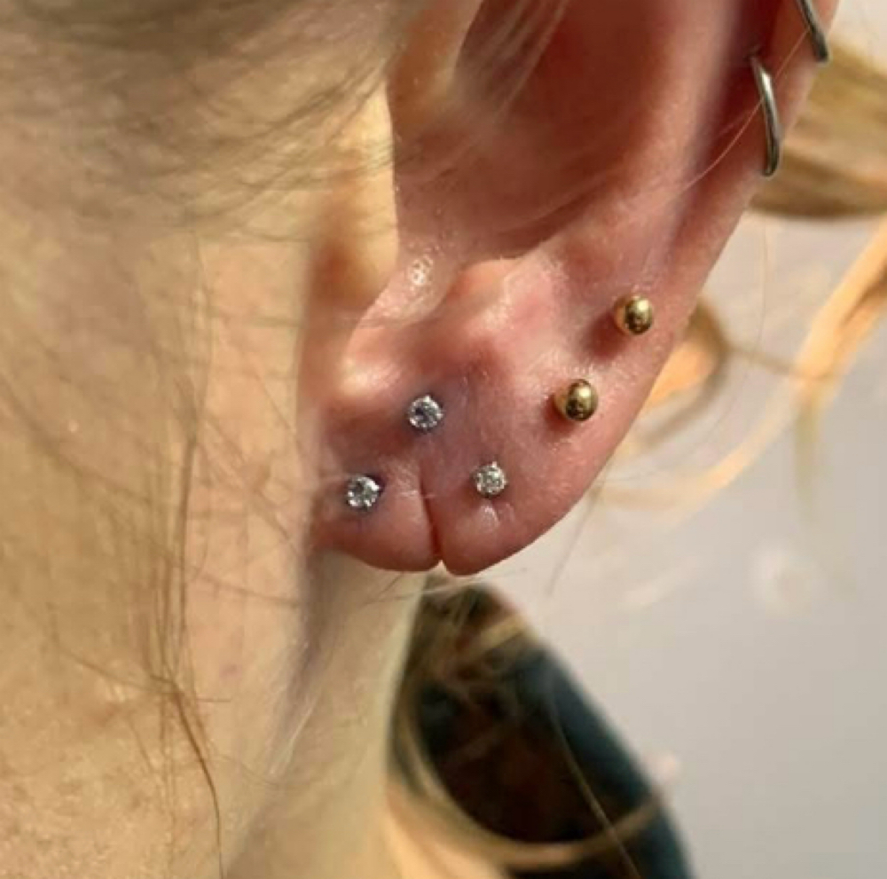 EARLOBE PIERCINGS at Crow & Taper in Hanover, PA