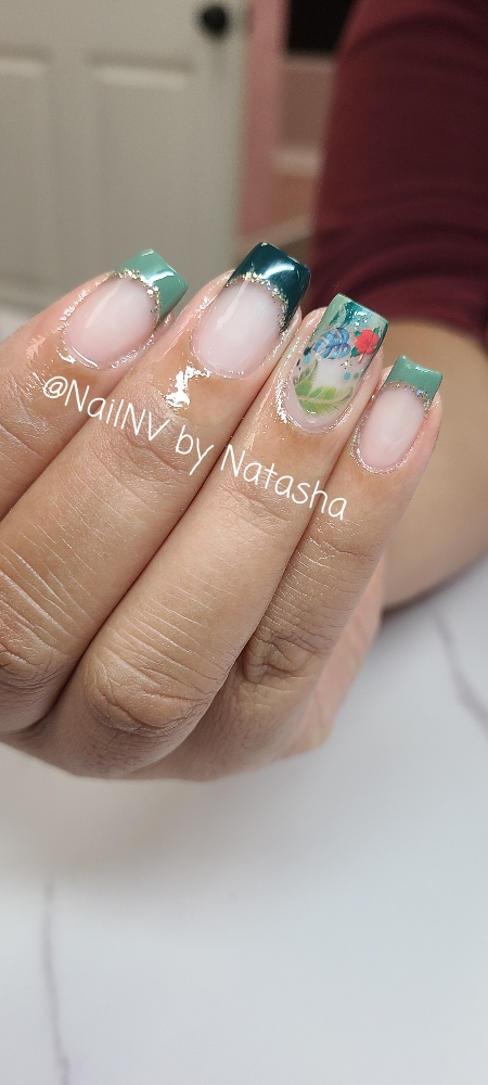 Acrylic Overlay On Natural nail