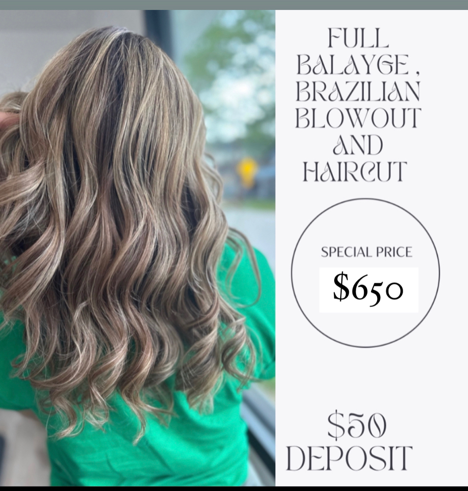 Balayage, Brazilianblowou, Haircut