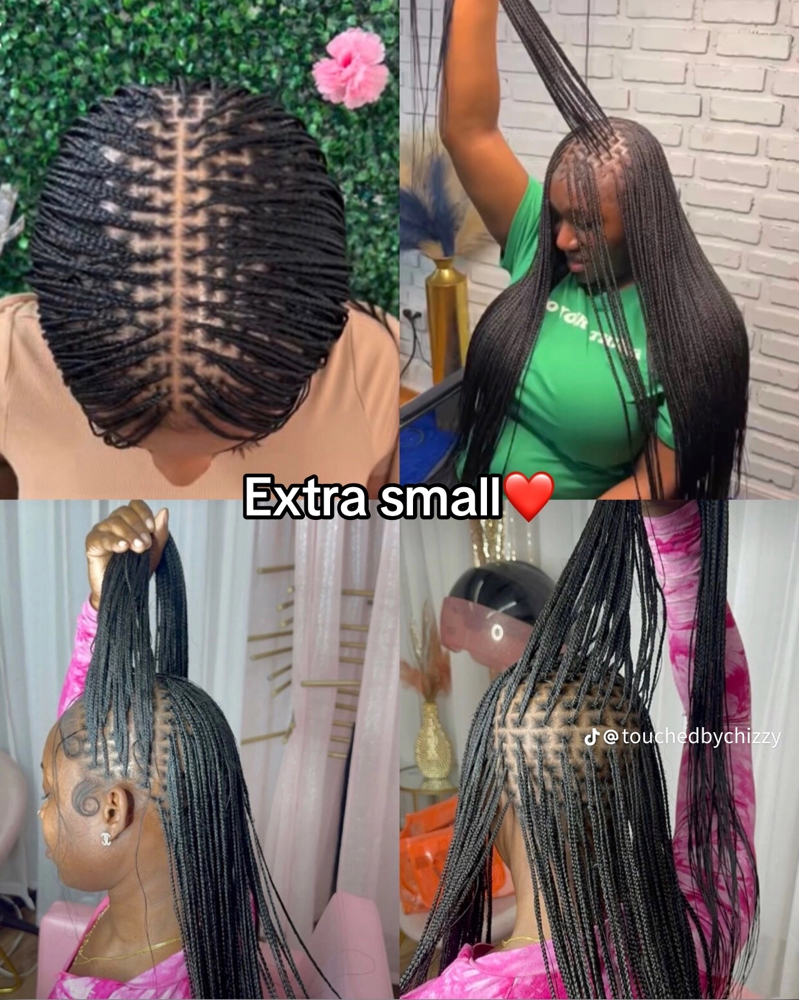 Extra Small Knotless Braids at ROSE-S-E-E BEAUTY, LLC in Richmond Hill, GA
