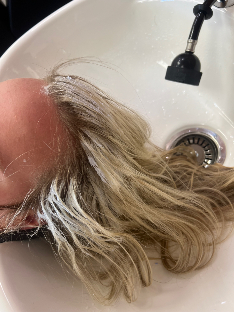All Over Bleach Application W Toner