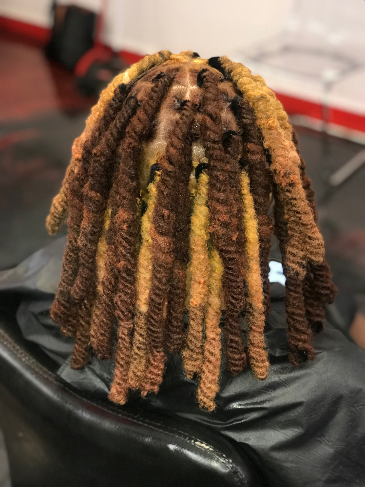 PIPE CLEANER CURLS on LOCS