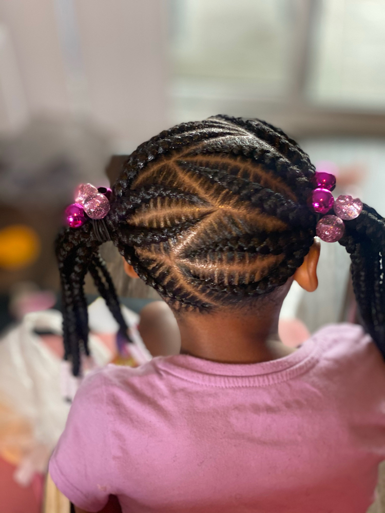 Large Stitch Braids W/ Design