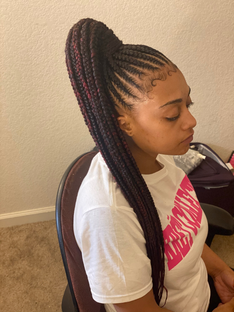 Small Feed In Ponytail