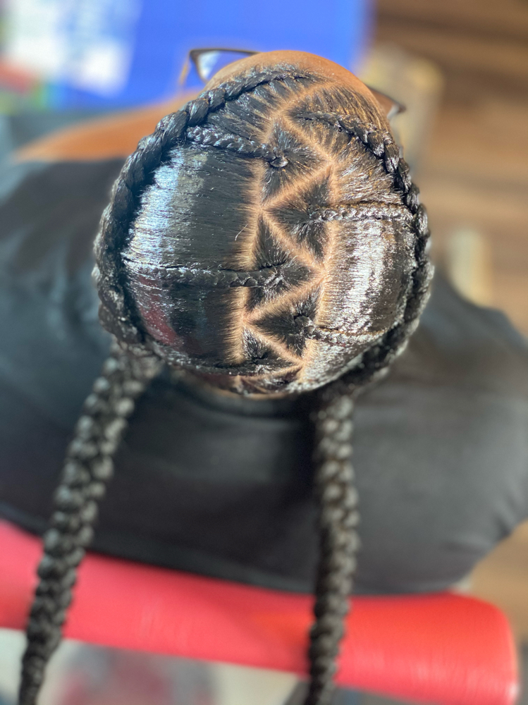 2 Braids W/ Design