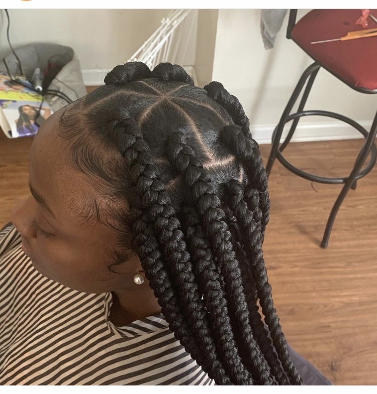 Big Box Braids (12&under)