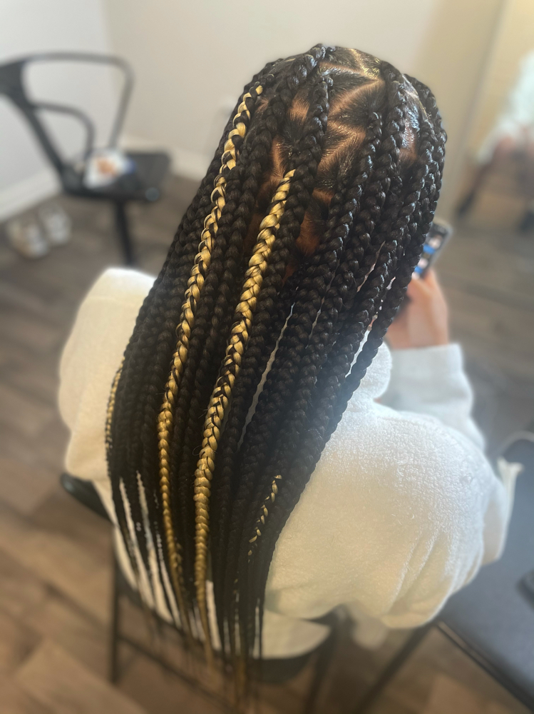 Large Knotless Braids