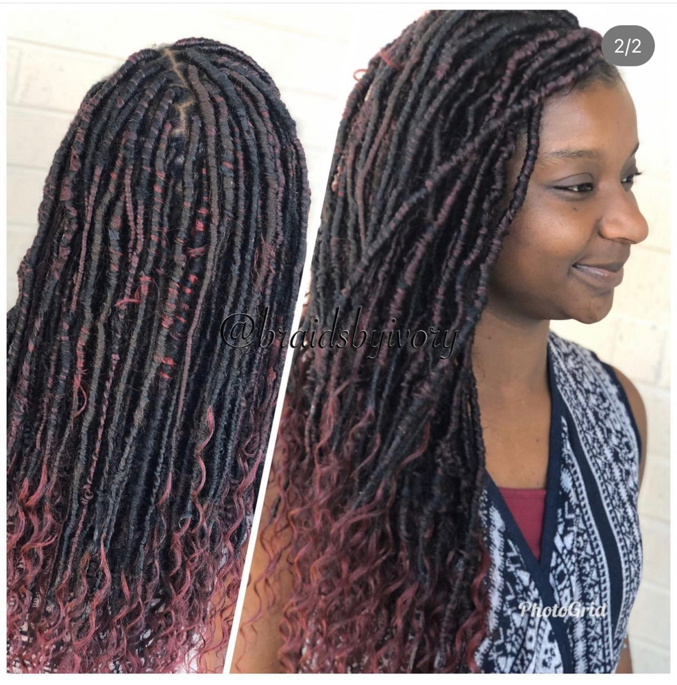 Pain Free Textured Locs - Midback