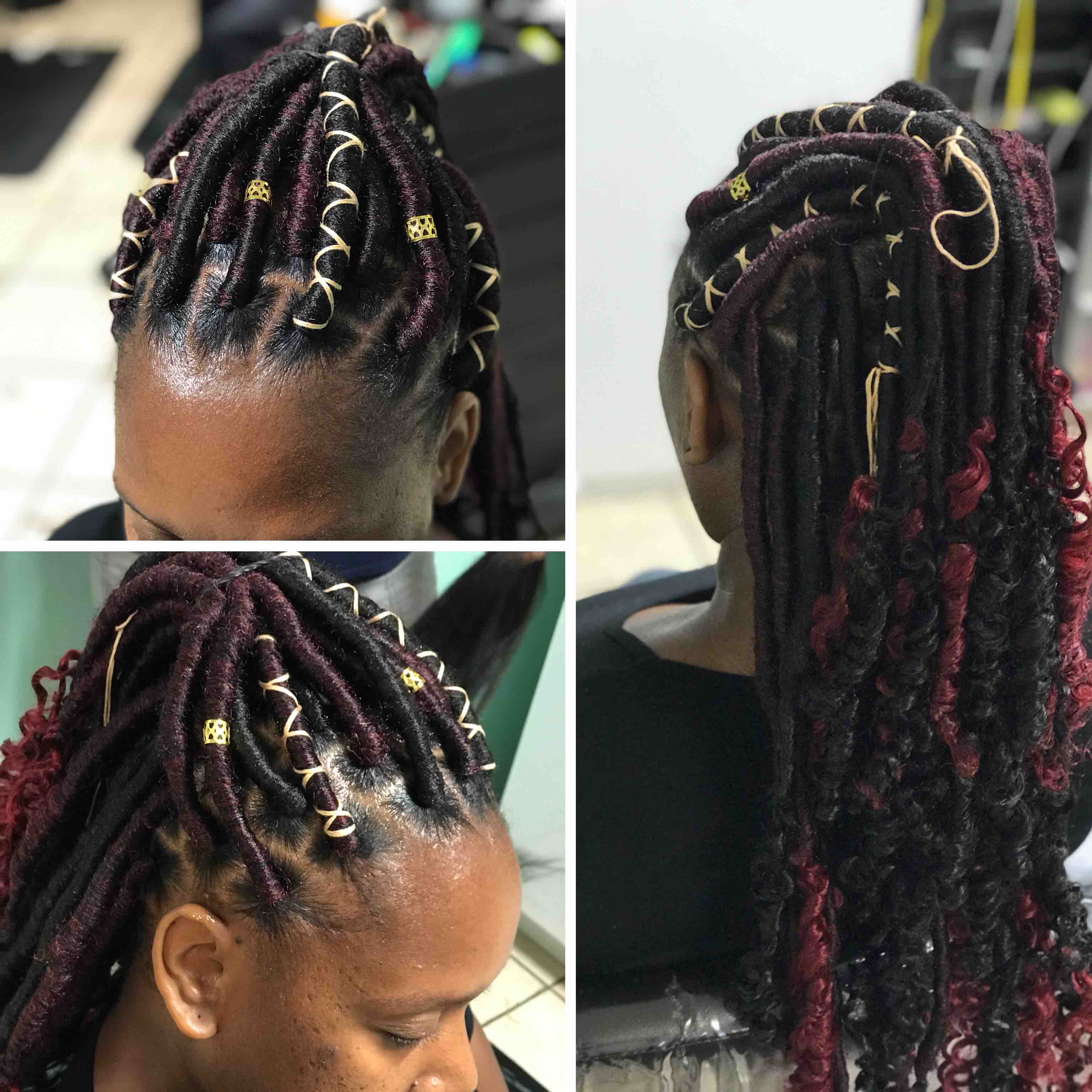 Luxury  Loc With Curls At The End