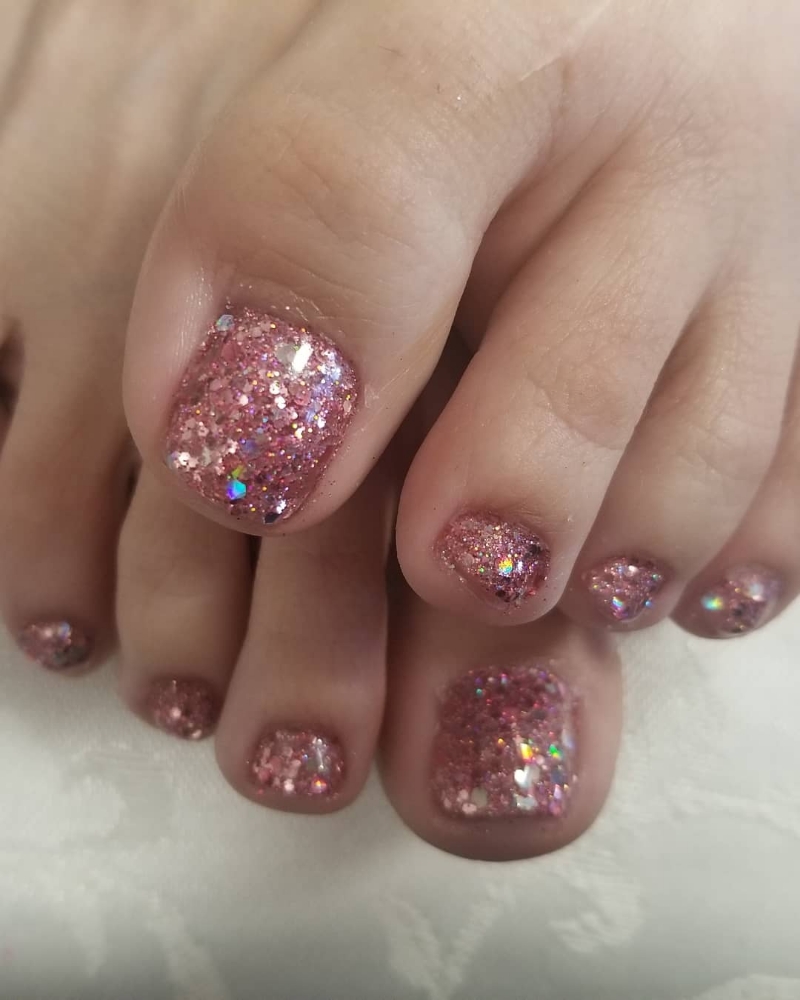 Glitter Gel Toes