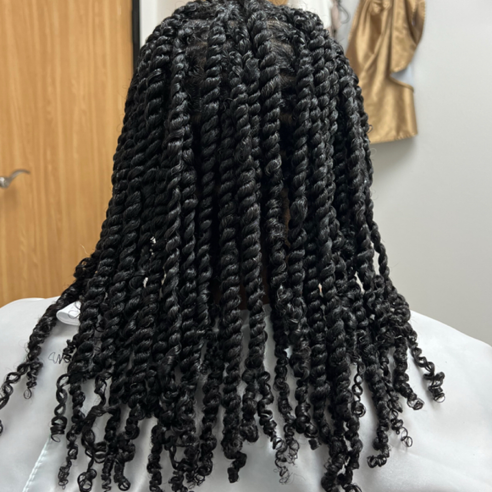 2 Strand Twist Out at Eanaj Hair Studio in Houston, TX