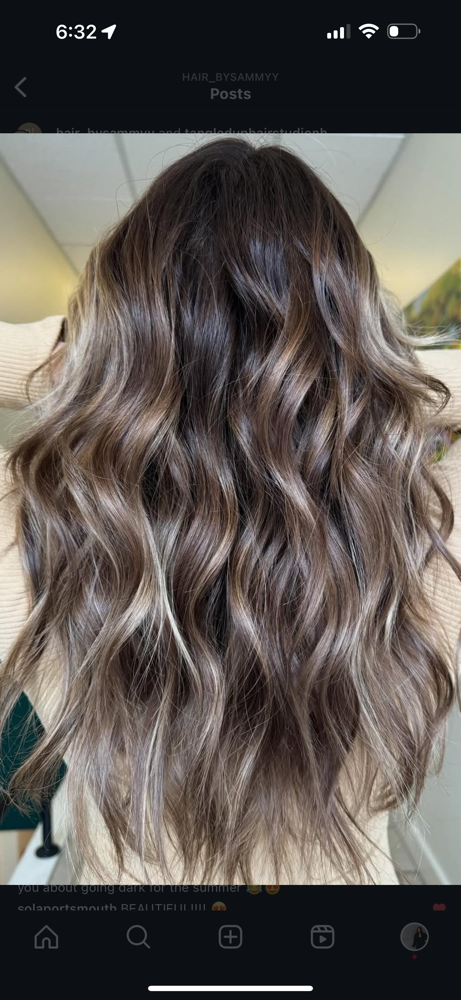 Reverse Balayage(roots W/Lowlights)