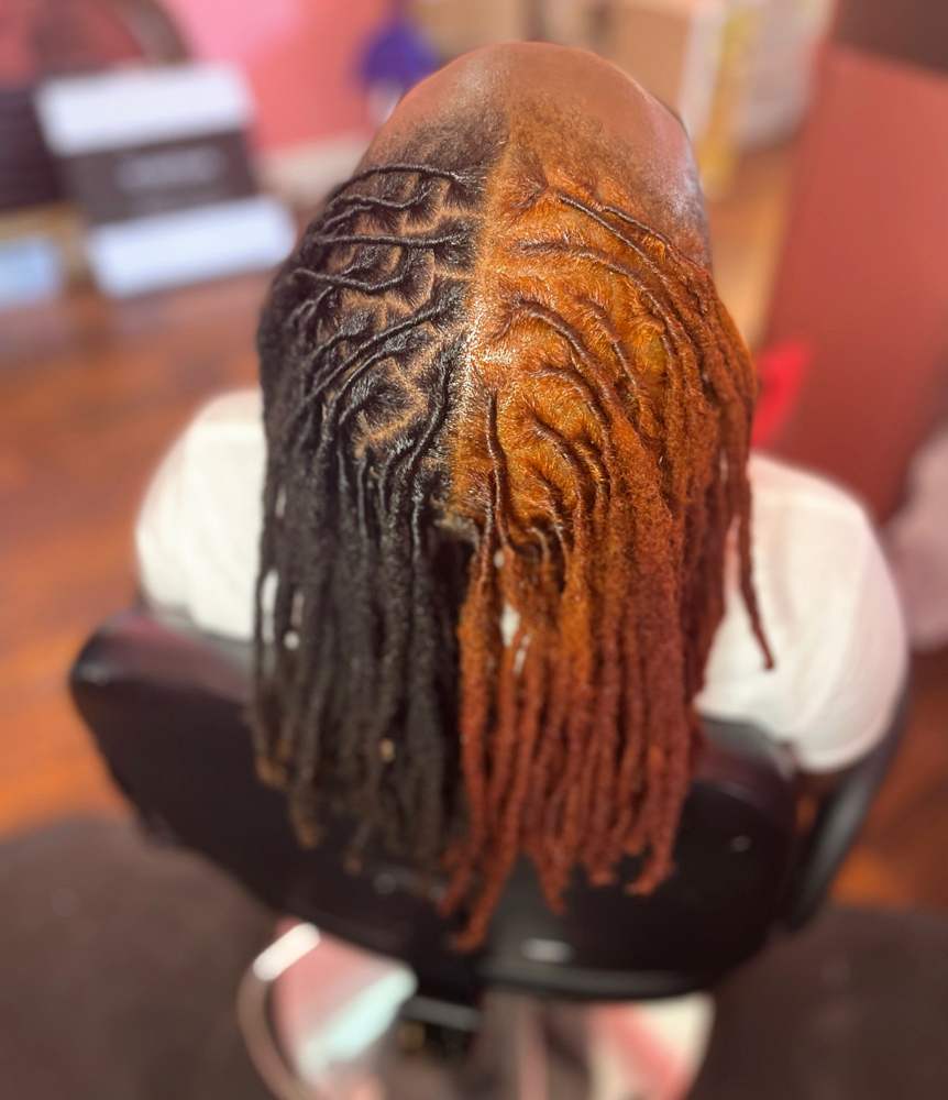 Add On 1/2 Head Locs (coloring)
