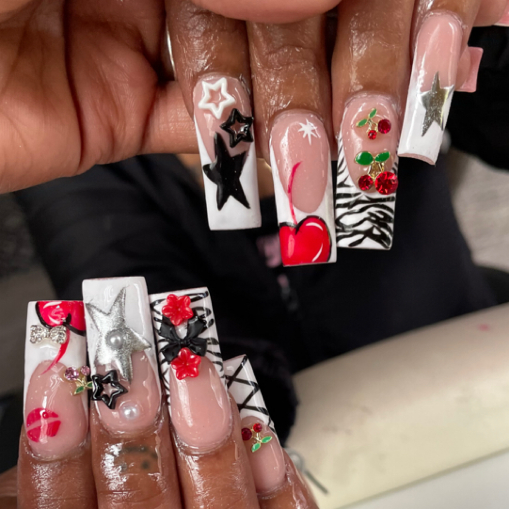 Long Nail Art Full Set at Treasure Renee in Gary, IN