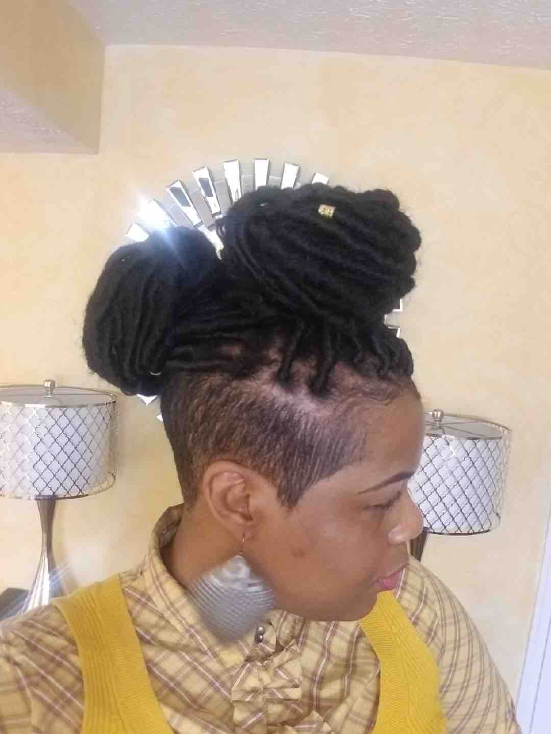 (Braids/Locs) On Top/ Shaved Sides