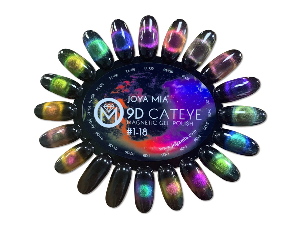 Cateye Shellac On Acrylic Nails