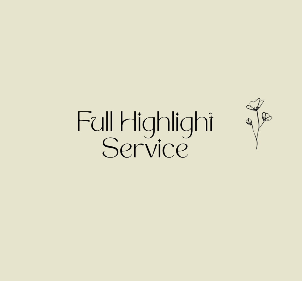 Full Highlight Service at Hair By Chey in New Bern, NC