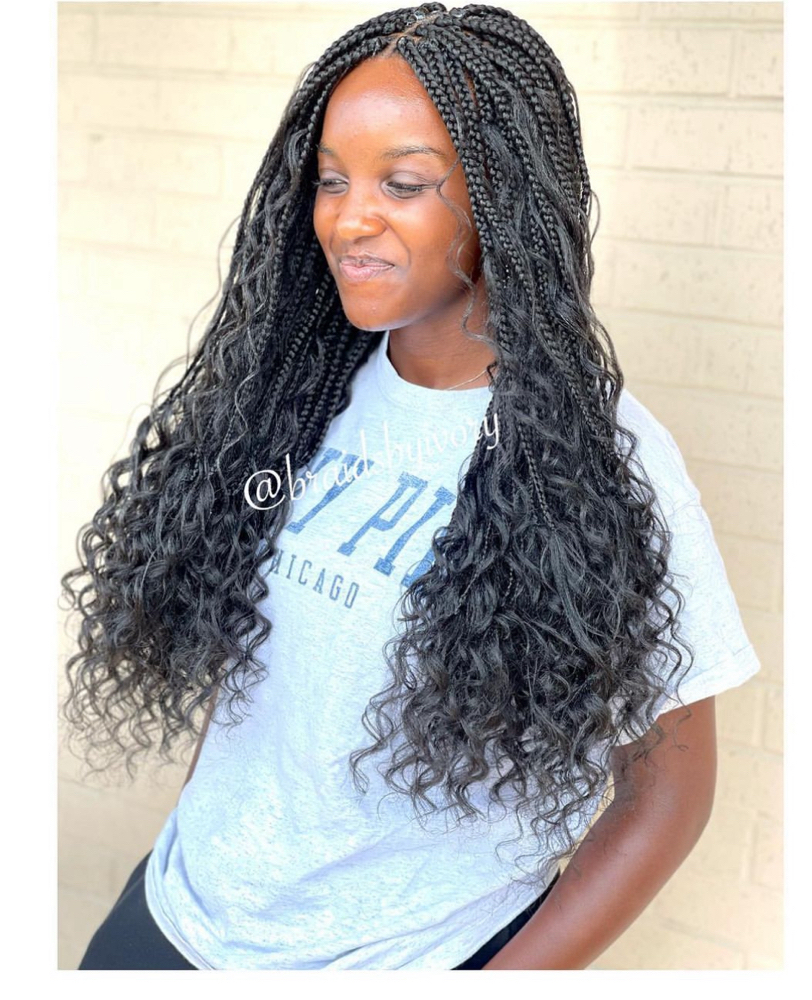 Bohemiam Box Braids(waist-length)