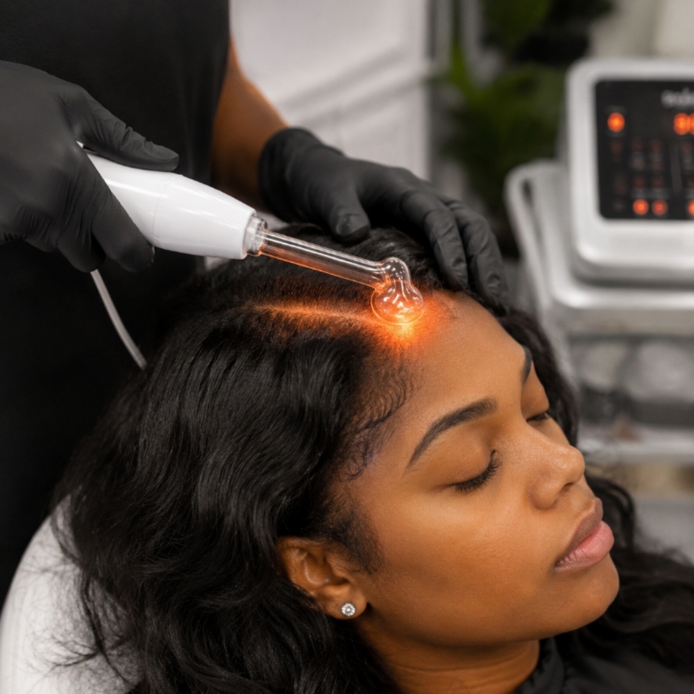 High-Frequency Scalp Treatment at Rare & Lavish Beauty in Denver, CO