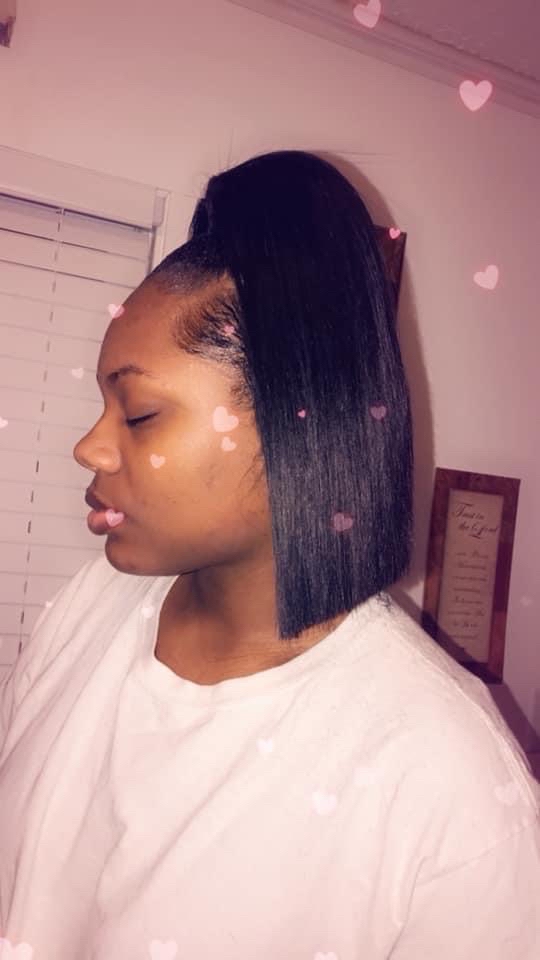 Half Up And Down Quick Weave