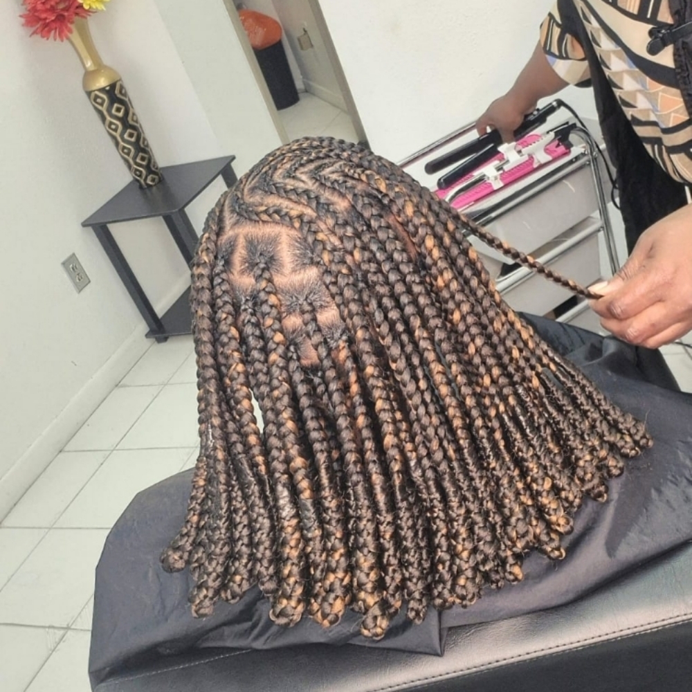 Fulani Knot Braids at Wavelength Beauty By Donna in Mount Laurel, NJ