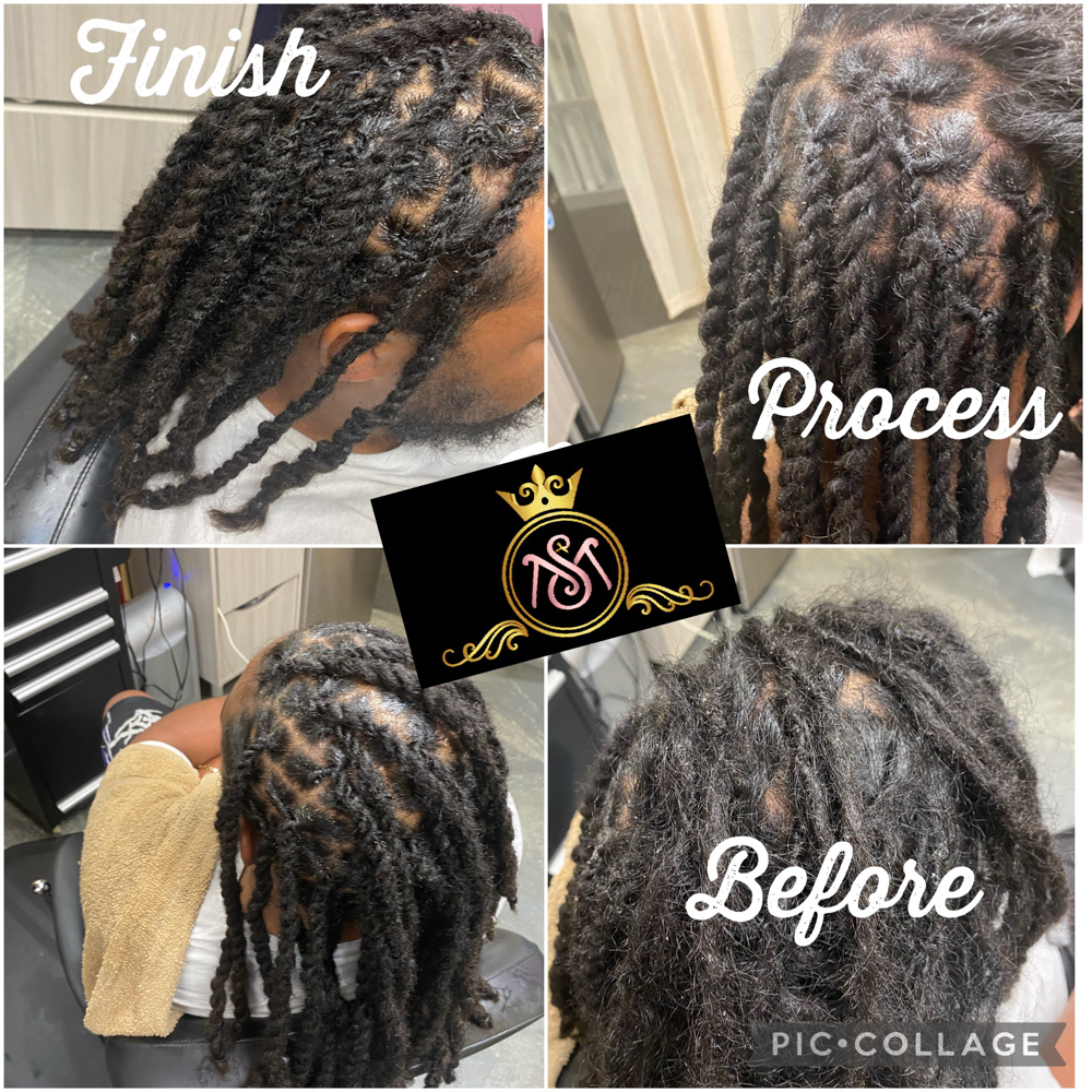 Loc Retwist And Style