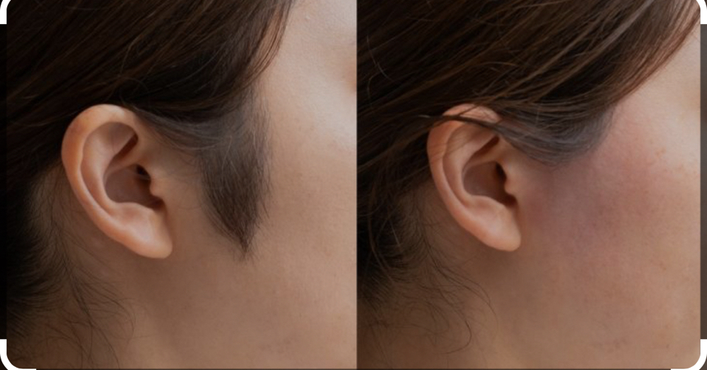 Female Side-Burn Waxing