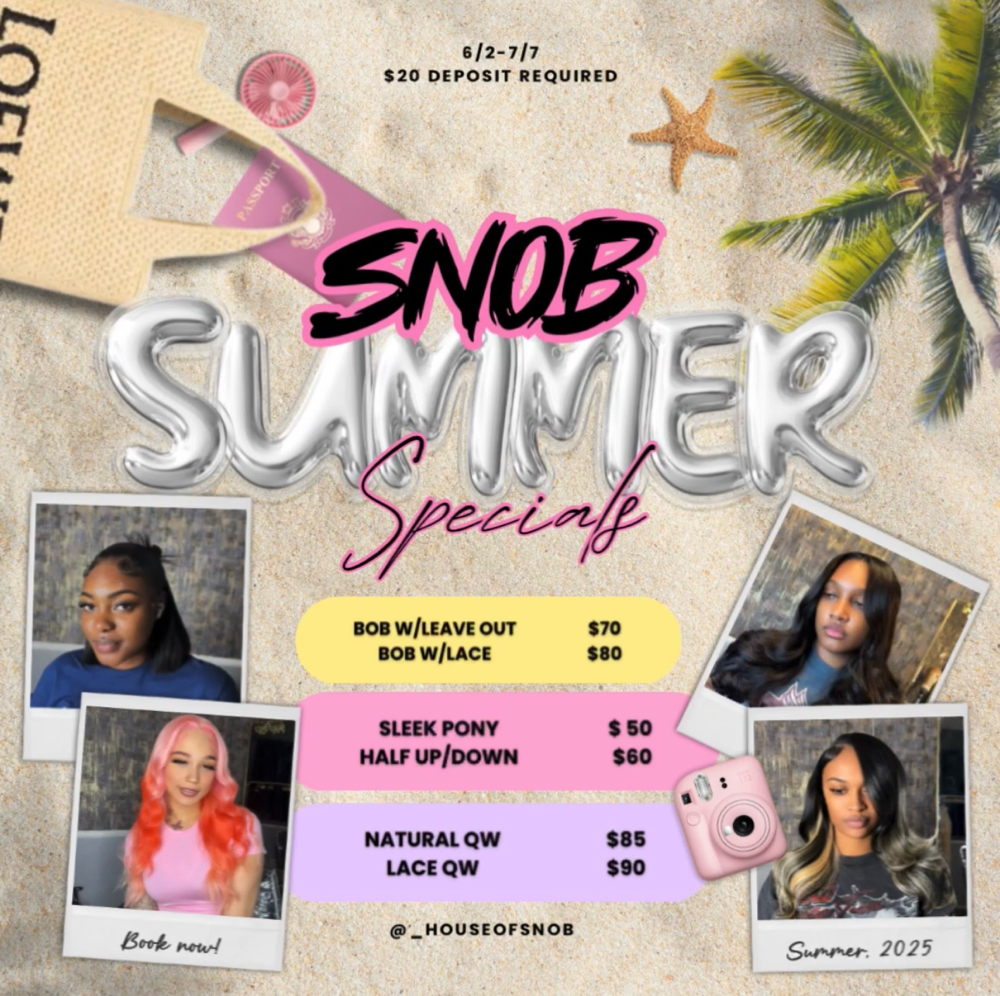 Summer Specials 6/2-7/7